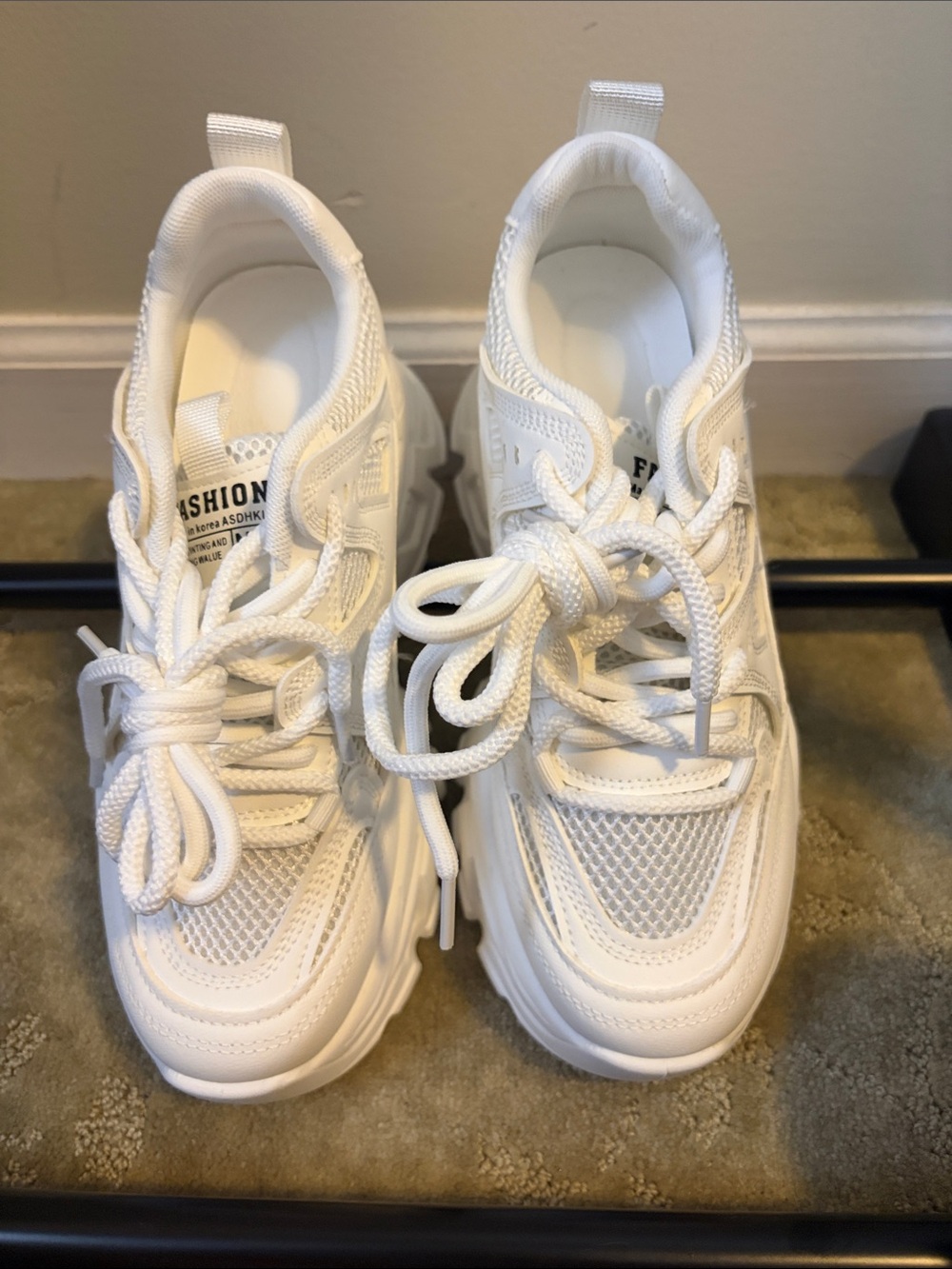 Korean platform sneakers